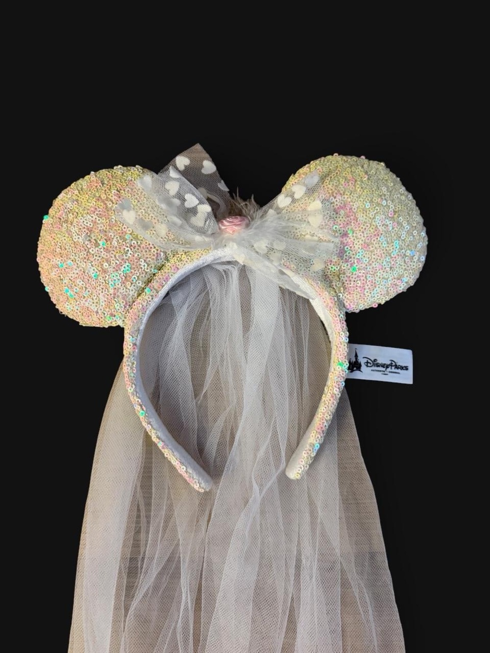 Disney Bridal Minnie Ears Headband with Veil